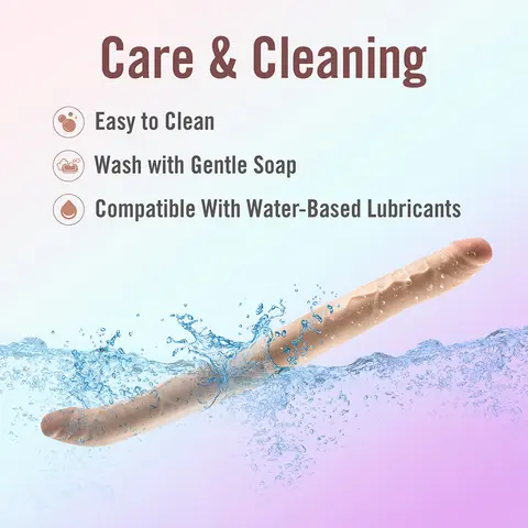 Dr. Skin Plus 16.5 in. Posable Double Dong Beige