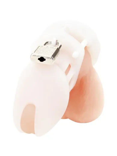 silicone chastity cock cage with lock
