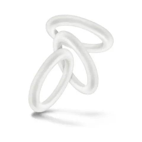 Performance VS2 Pure Premium Silicone Cockrings 3-Pack Small in White
