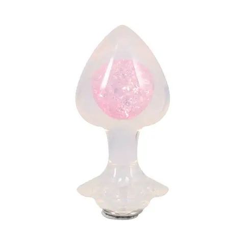 Booty Bling Jeweled Wearable Silicone Plug Large Translucent