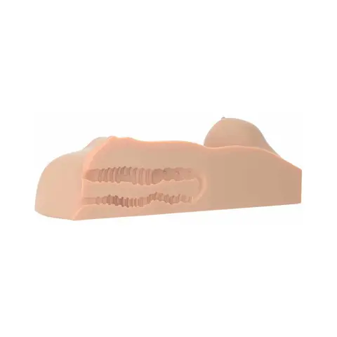 PDX Plus Perfect DD's Dual Entry Masturbator in Beige