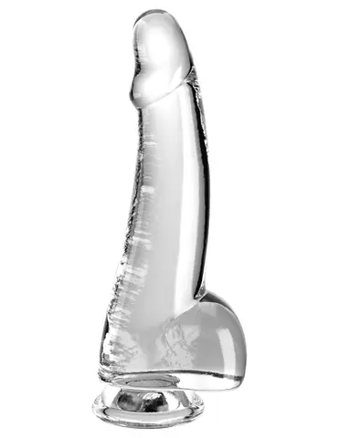 King Cock Clear 7.5" Smooth Cock With Balls
