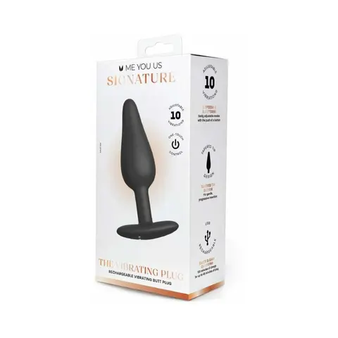 Me You Us Signature The Vibrating Plug in Black