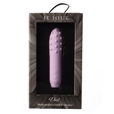 Je Joue Duet Rechargeable Silicone Multi-Surfaced Bullet Vibrator in Lilac