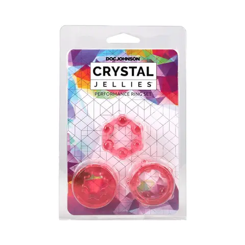 Crystal Jellies Performance Ring Set in Pink