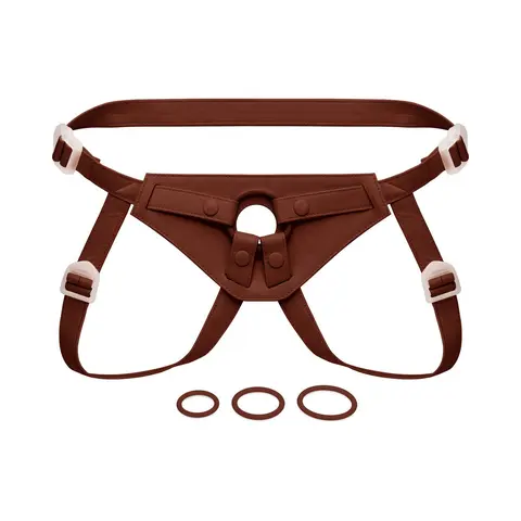 Together Tones NudeFit FlexCurv Strap-On Harness in Dark