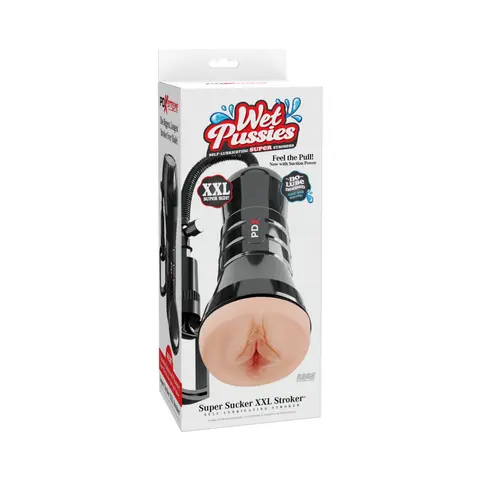 PDX Extreme Wet Pussies Super Sucker XXL Stroker in Light
