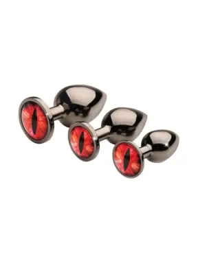 Creature Cock Sinister Eyes Metal Butt Plug Set