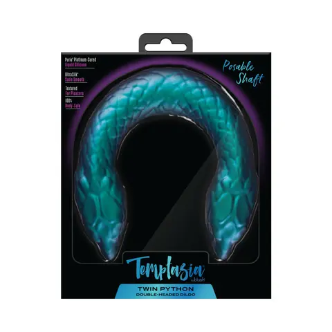 Temptasia Twin Python Double Headed Snake Dildo Dark Milennia