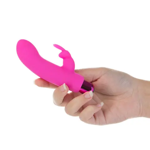 Powerbullet Alice's Bunny Rechargeable Bullet Vibrator with Silicone Rabbit Sleeve in Pink