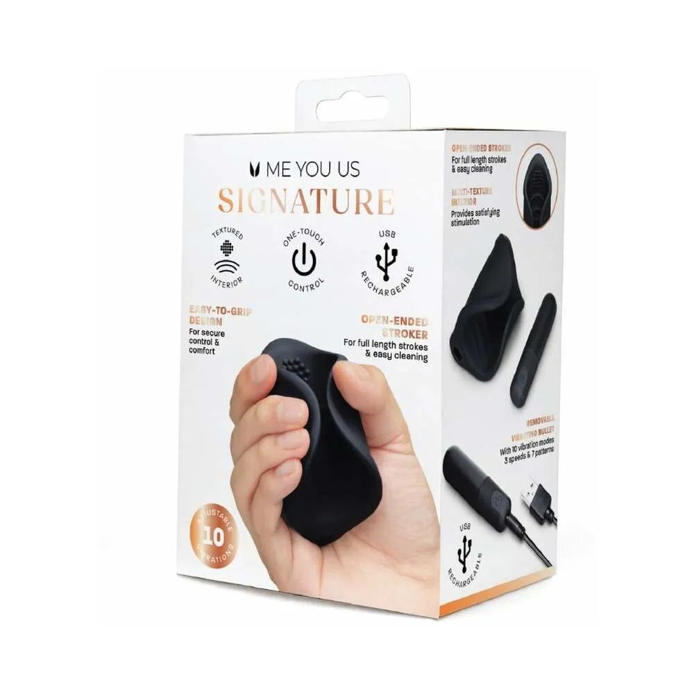 Me You Us Signature The Vibrating Open Stroker