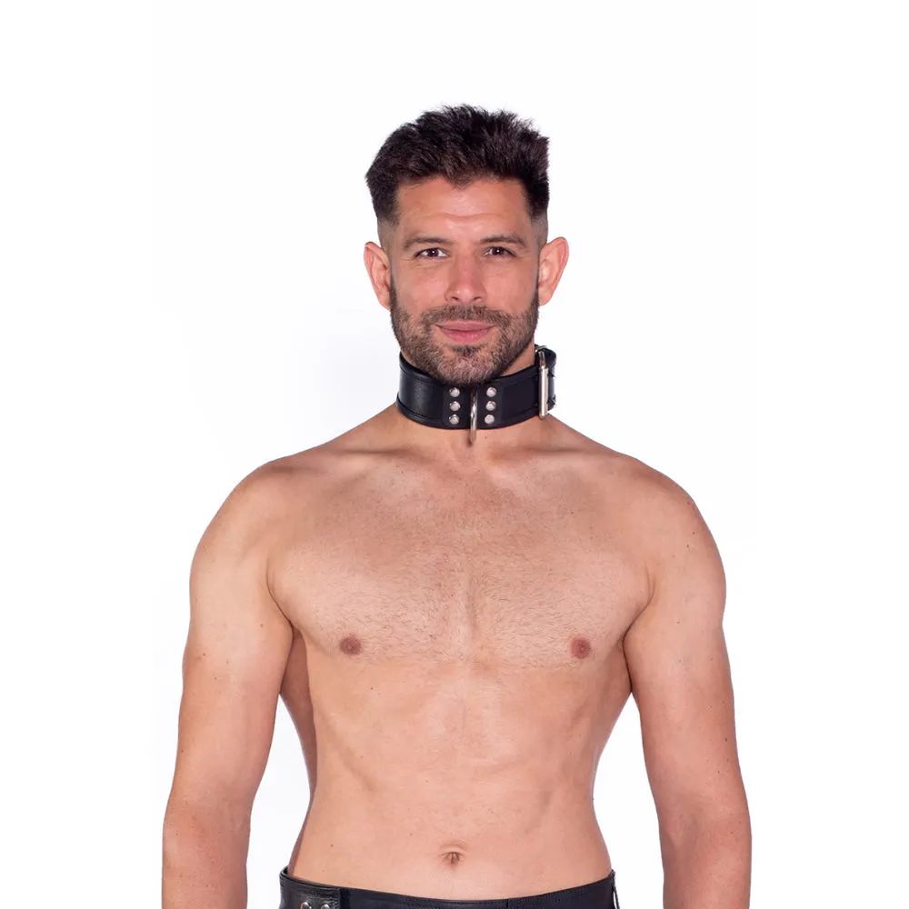 Prowler RED Leather Collar S/M