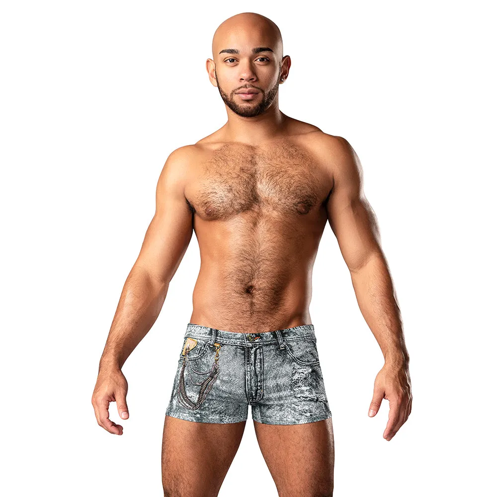 Male Power The Matchmaker Mini Short Denim Print S