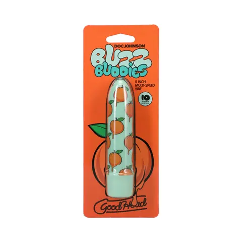 GoodHead Buzz Buddies 5 in. Muti-Speed Vibe Peaches