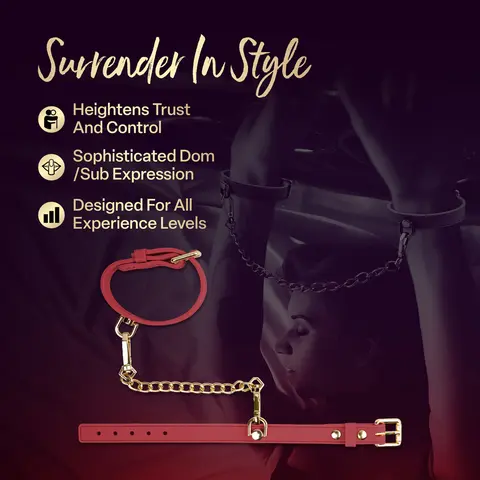 Temptasia Ardor Wrist & Ankle Restraints in Red