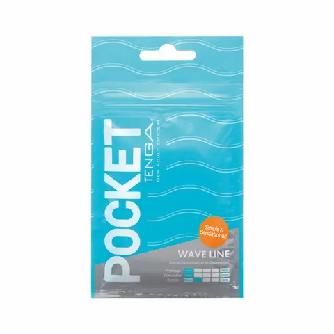 Tenga Pocket Masturbator Sleeve Wavy Line