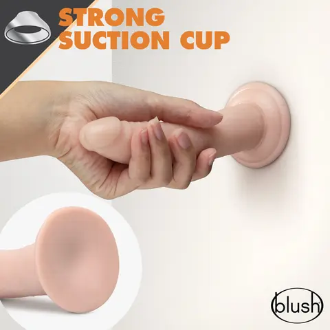 Dr. Skin Glide Realistic 7.5 in. Self-Lubricating Dildo in Beige