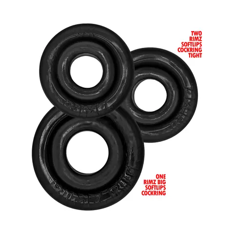 Oxballs Rimringz Multi Size 3-Pack in Black
