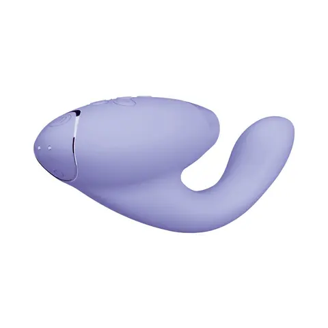 Womanizer Duo 2 Rechargeable Dual Stimulation Pleasure Air and G-Spot Vibrator in Lilac