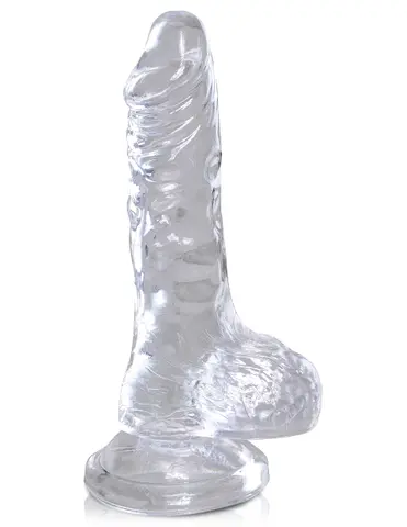 King Cock Clear 4" Cock with Balls