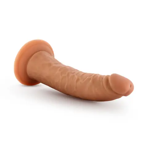 Dr. Skin Glide Realistic 7.5 in. Self-Lubricating Dildo in Tan