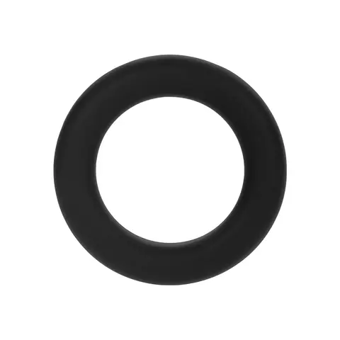 Forto F-61 3-Piece Silicone Cockring Set in Black