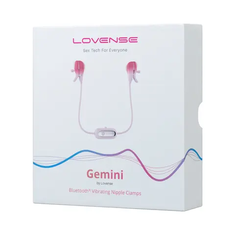 Lovense Gemini Bluetooth Rechargeable Vibrating Nipple Clamps