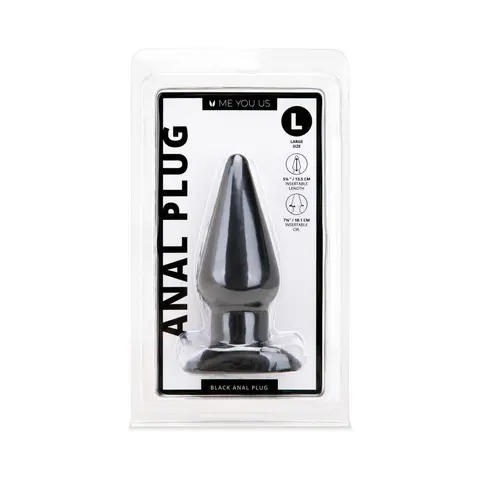 Me You Us Black Large Anal Plug