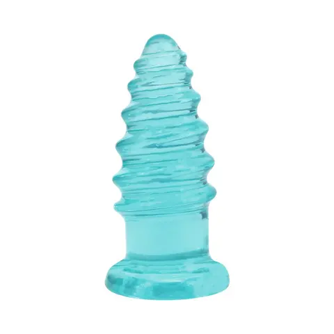 Crystal Jellies Anal Twist 7 in. in Teal