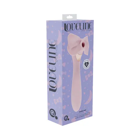 LoveLine Darling AirTapTech Rechargeable Vibrator in Pink