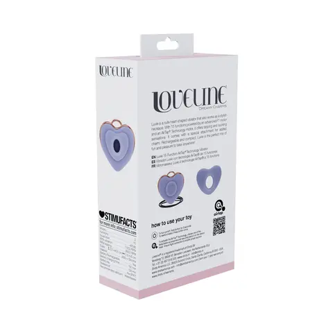 LoveLine Luvie AirTapTech Rechargeable Vibrator Waterproof in Lavender