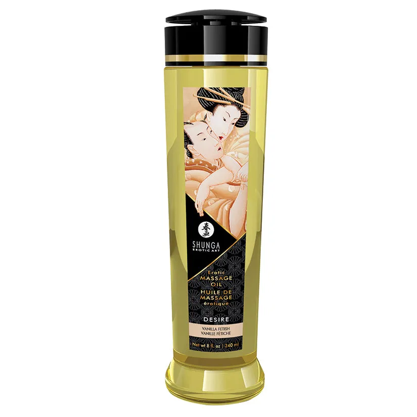 Shunga Erotic Massage Oil Desire Vanilla 8 oz.