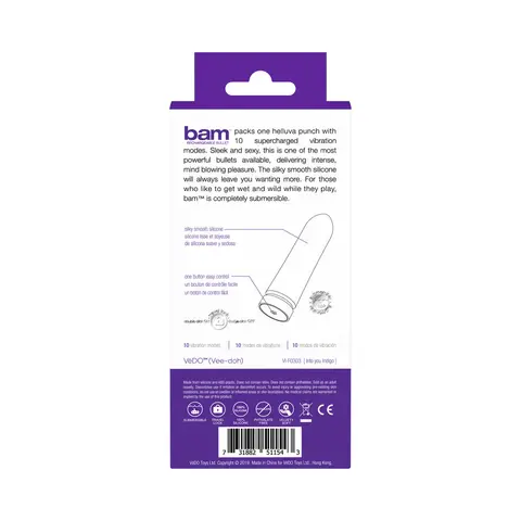 VeDO Bam Rechargeable Bullet - Into You Indigo