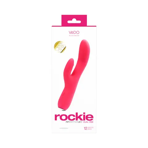 VeDO Rockie Rechargeable Dual Vibe - Foxy Pink