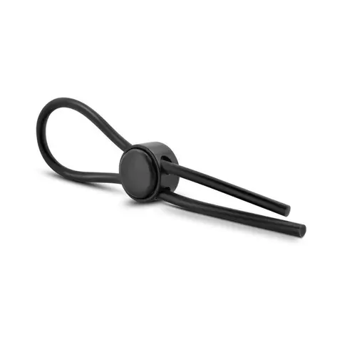 Stay Hard Silicone Loop Lasso/Bolo Cockring in Black
