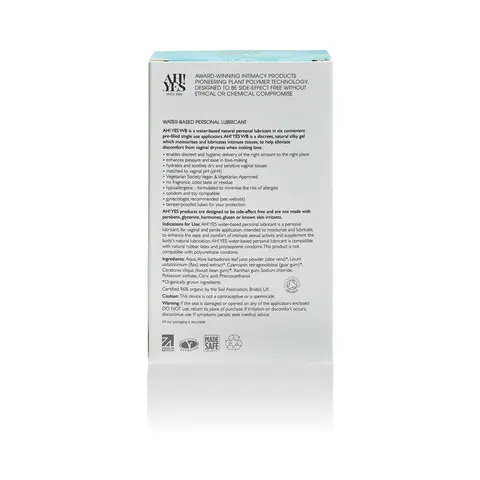 AH! YES WB Water-Based Personal Lubricant Applicators 6-Pack 0.17 oz.