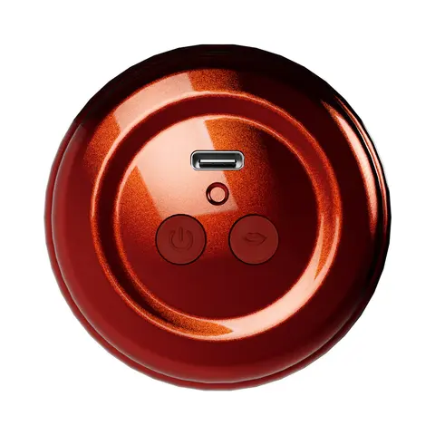 XKIN Don Phoenix Ass Vibrating + Suction Torch Masturbator Metallic Red