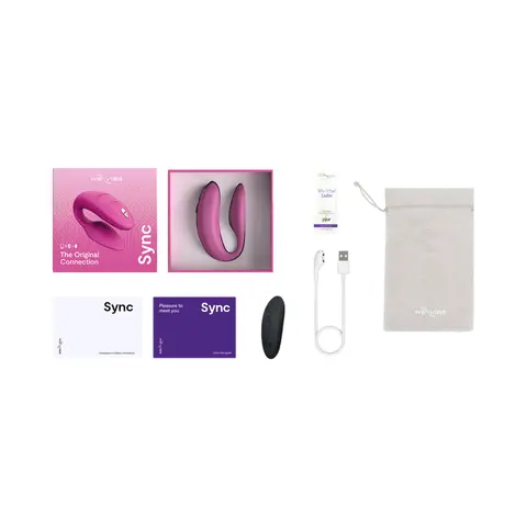 We-Vibe Sync 2 Rechargeable Remote Control Couples Vibrator Rose