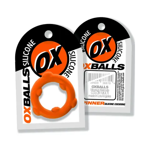 Oxballs Spinner Single Silicone Ring in Orange