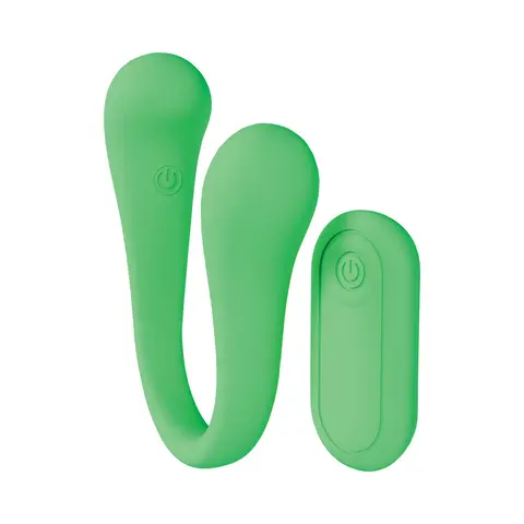 LoveLine FlexEase Bend Vibe Liquid Silicone in Green