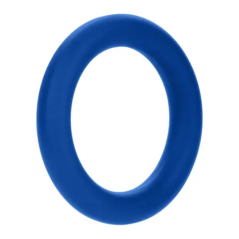 Forto F-61 3-Piece Silicone Cockring Set in Blue