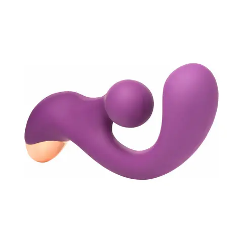 BANG! Gyro Rabbit Silicone Vibrator in Purple