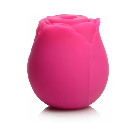 Curve Toys Gossip Cum Into Bloom Rechargeable Silicone Clitoral Stimulator Rose Flirt in Magenta