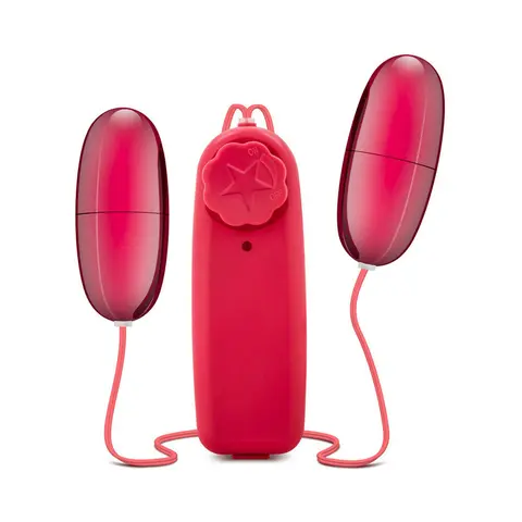 B Yours Double Pop Eggs Remote-Controlled Dual Bullet Vibrator in Cerise