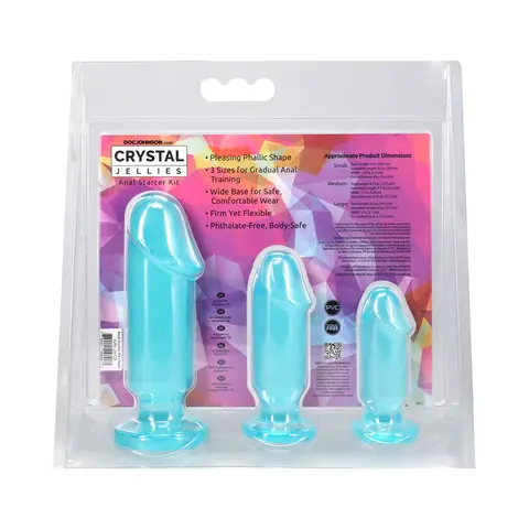 Crystal Jellies Anal Starter Kit in Teal