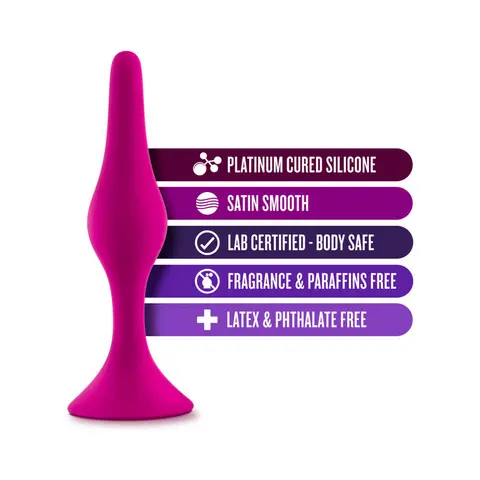 Luxe Silicone Beginner Plug Small in Pink