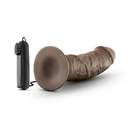 Dr. Skin Dr. Joe Realistic 8 in. Vibrating Dildo in Brown