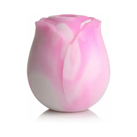 Curve Toys Gossip Cum Into Bloom Rechargeable Silicone Clitoral Stimulator Rose Flirt