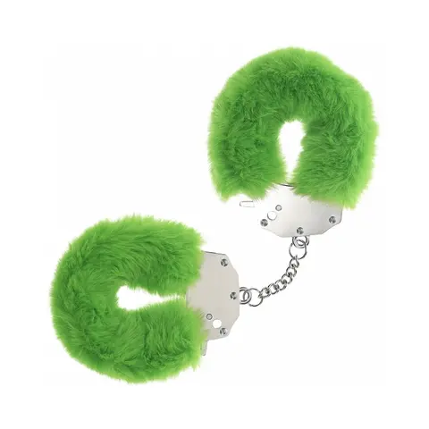 Ouch! Heavy-Duty Fluffy Handcuffs in Green