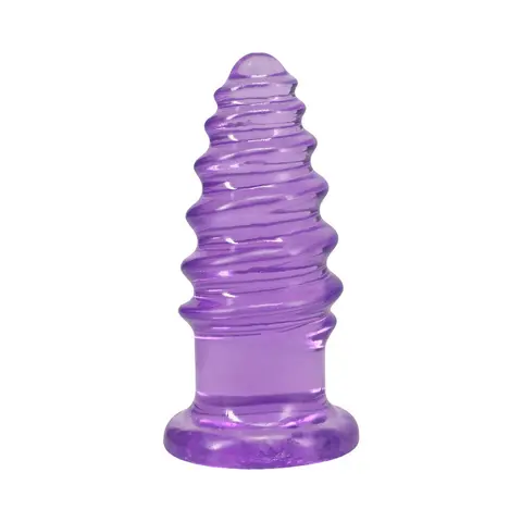 Crystal Jellies Anal Twist 6 in. in Purple